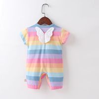 Wholesale summer clothes for kids girls daily birthday jumpsuit bodysuit infant clothes months playsuit baby girls photo props