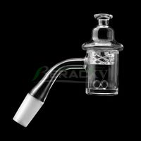 Wholesale Beveled Edge Quartz Banger Nail With Spinning Carb Cap Terp Pearl Female Male mm mm mm Degrees For Glass Water Bongs
