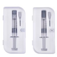 Wholesale Luer Lock Glass Syringe ml injector Original LTQ Vapor with measurement mark tip needle fit vape cartridges e cigarette Filling Tool