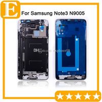 Wholesale OEM For Samsung Galaxy Note LTE G N9005 Front Screen LCD Panel Frame Middle Bezel Housing Home Button Replacement Silver Gold