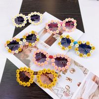 Wholesale YEABIU New Cute Little Daisy Baby Sunglasses For Chilren Outdoor Decoration Photo Glasses Kids Sun Glasses For Girls