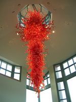 Wholesale Whloesale China Factory outlet Red Murano Glass Chandelier Light New Design Modern Art Crystal Home Hotel Lustre Chandelier