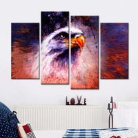 Wholesale Drop shipping Wall Art Canvas Prints Animals Lion King Oil Modular Picturess of Abstract Paintings for Living Room No Frame