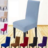 Wholesale 14 Color Solid Stretch Banquet Chair Cover Slipcovers Dining Room Wedding Party Pageant Hotel Short Chair Covers Christmas Decoration SH C02