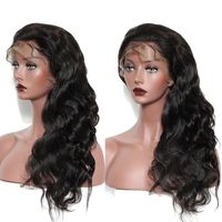 Wholesale Msjoli Full Lace Wigs Body Wave Human Hair Brazilian Peruvian Malaysian Indian Body Wave Lace Front Human Hair Wigs With Baby Hair
