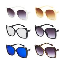 Wholesale Fashion Women Personality Retro Sunglasses Butterfly Sun Glasses Anti UV Spectacles Oversize Frame Eyeglasses Goggle Adumbral A