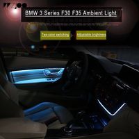 Carbon Faser Radio Verkleidung Led Umgebungslicht Innentur Ac Panel Dekoratives Licht Atmosphare Licht Fur Bmw 3er F30 F35 F11 Auto Accesso