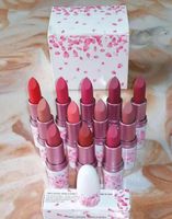 Wholesale Newest M Brand Lipstick Cherry Pink Matte Lipstick Makeup Lustre Lipgloss Waterproof Long Lasting Lip Cosmetic For Girls Women Beauty Makeup
