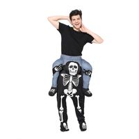 Wholesale Costume Free Size Unisex Funny Stage Costume Fashion Party Mens Clothing Halloween Skeleton Theme