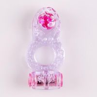 Wholesale Butterfly Silicone Cock Ring Jelly Vibrating Penis Ring Delay Premature Ejaculation Lock Sex Toys for Men