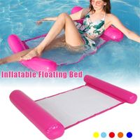 Wholesale 120 cm Foldable Summer Water Hammock Swimming Pool Inflatable Mat Toys Rafts Floating Bed Drifter Lounge Chair