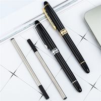 Wholesale Simple Classical Style Business Pen Gold Silver Metal Signature Pens School Student Teacher Office Writing Gift