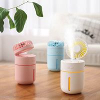 Wholesale BRELONG LED colorful night light can humidify the fan suitable for bedroom office study pc