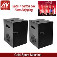 Wholesale 2pcs w mini cold spark machine stage lighting DMX512 fireworks sparkler fountain for Wedding Bar Party with remote