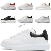 Wholesale Designer M Reflective white leather casual shoes girl women men black gold red Python fashion comfortable flat sneakers size