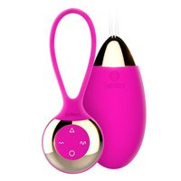 Wholesale Leten Katy Large Remote Control Wireless Bullet Vibrator Waterproof Heating Vibrating Egg Vaginal Balls Adult Sex Toys For Woman Y19062002