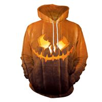 Wholesale Halloween Night Party Stage Costumes Pumpkin Lantern Hoodies Europe and the United States Autumn New Fashion Hooded Casual Sweater