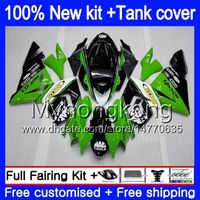 Wholesale Body Tank For KAWASAKI ZX1000 CC ZX R ZX R MY ZX10R ZX1000C CC ZX R ABS Black Green Fairings