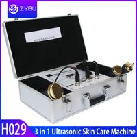 Wholesale 1Mhz Mhz Low Frequency Ultrasonic Beauty Massager Therapy Skin Care Face Lift Wrinkle Removal Ultrasound Facial Spa Beauty Machine