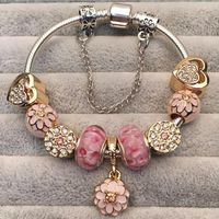 Wholesale Fashion Charm Bracelet Products Women Exquisite Enamel Colorful Beads Beaded Bangle Jewelry Girls Children Gift Box