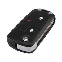 Wholesale 2 Button Uncut Blank remote key Case Flip Folding Car Key Shell For Sentra Versa Altima With NSN14 Blade