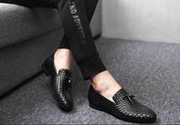 Wholesale Hot Sale office loafers men shoes formal mens dress shoes leather crocodile italian designer shoes weaving mens oxfords wedding