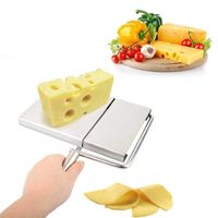 Wholesale Stainless Steel Wire Cheese Slicer Cutter Butter Cutting Serving Board for Hard Cheese Sausage Vegetable JK2007XB