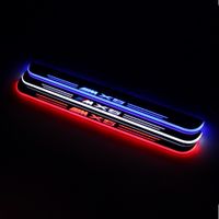 Wholesale For BMW X5 E53 E70 F15 G05 Waterproof Acrylic Moving LED Welcome Pedal Car Scuff Plate Pedal Door Sill Pathway Light