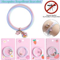 Wholesale 2020 Cheap Summer Cute Colorful Alloy Enamel Charms Silicone Mosquito Repellent Bracelet for Kids Adults
