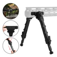 Wholesale HQ Inch Tactical Rifle Bipod Light Stable Stand M Lok Adapter Side Mount for Outdoor Hunting Quickly expand and rotate