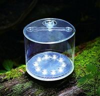 Wholesale Inflatable Solar Light Rechargeable Waterproof Solar LED Lantern Lights For Camping Hiking Biking Survival Emergency Lamp LLFA