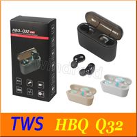 Wholesale HBQ Q32 TWS Ture Wireless headphones Bluetooth Headset With Mic Mini Twins Gaming Earphone Waterproof Earbud Cordless with Charging Box