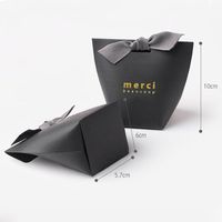 Wholesale High end Valentines Day gift packaging box g black paper gift jewelry necklace bracelet exquisite packaging can be customized x60x100mm