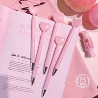 Wholesale 2020 Hot Sale Neutral pen creative heart shape signing pen girl pink love student office stationery black water pen ins props