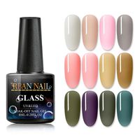 Urbain Nail 8ml Rose Jelly Nail Gel Vernis Violet Semi Transparent Polonais Long Lasting Soak Off Nail Art Gel Uv Laque 10pcs Lot