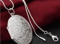 Wholesale Necklace new silver plated pendant fashion korea fashion European and American pattern Box Pendant W557