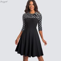 fit and flare work dress uk
