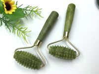 Wholesale Jade Stone Needle Massager Derma Face Arms Neck Massage Roller Ancient Face Eye Body SPA Anti aging