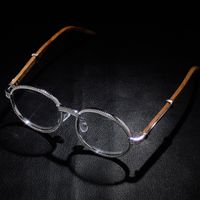 Wholesale Hip Hop Retro Iced Out CZ Stone Metal Wood Glasses frame Bling Glasses for Men Women Jewelry New