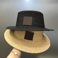 Wholesale 2020 High Quality Men women straw knitting Outdoor Wide Brim Hats With Box more than DHL