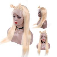 Wholesale 613 Blonde Straight Front Lace Wig Human Hair Wigs Swiss Lace Density Lace Front Wigs