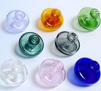 Wholesale DHL Colored Glass Bottle Carb Cap Dome For Less mm Quartz Banger Nail mm mm mm Thick Enail Domeless Nails Dab Rig