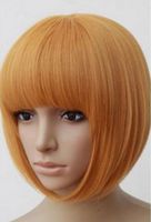 Peluca De Disfraces De Halloween Cosplay Del Partido Del Pelo Corto Azul Oscuro De Los Hombres De La Moda De Wig