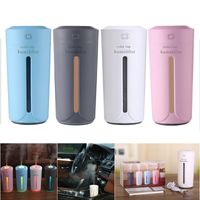 Wholesale 230ml Ultrasonic Air Humidifier Essential Oil Diffuser USB Color led lights Aromatherapy Humidifier Car Aroma Diffuser