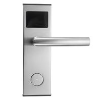Wholesale Stainless Steel Intelligent RFID Lock Digital Card Key Hotel Door Lock System Silver