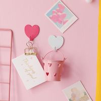 100pcs Ins Hot Sale Heart Shape Clothes Towel Wall Hook Kids Room Decor Hanging Hook Wooden Star Clothes Rack Hanger