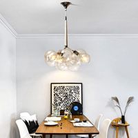 Wholesale Nordic glass ball hanging lamp Glass Bubbles Hanging Lighting Fixtures restaurant kitchen living room pendant lights