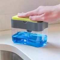 Wholesale Outdoor Gadgets Kitchen Dishwashing Pot Artifact Soap Pump Dispenser Cleaning Liquid Container Manual Press Organizer Clean Tool