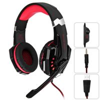 Wholesale KOTION EACH Gaming Headsets Big Headphones with Light Mic Stereo Earphones Deep Bass for PC Computer Gamer Laptop PS4 New X BOX G9000 BA