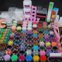 Wholesale Acrylic Manicure Set Acrylic Powder Glitter For Nail Art Kit Crystal Rhinestone Brush Decoration Tools Kit For Manicure